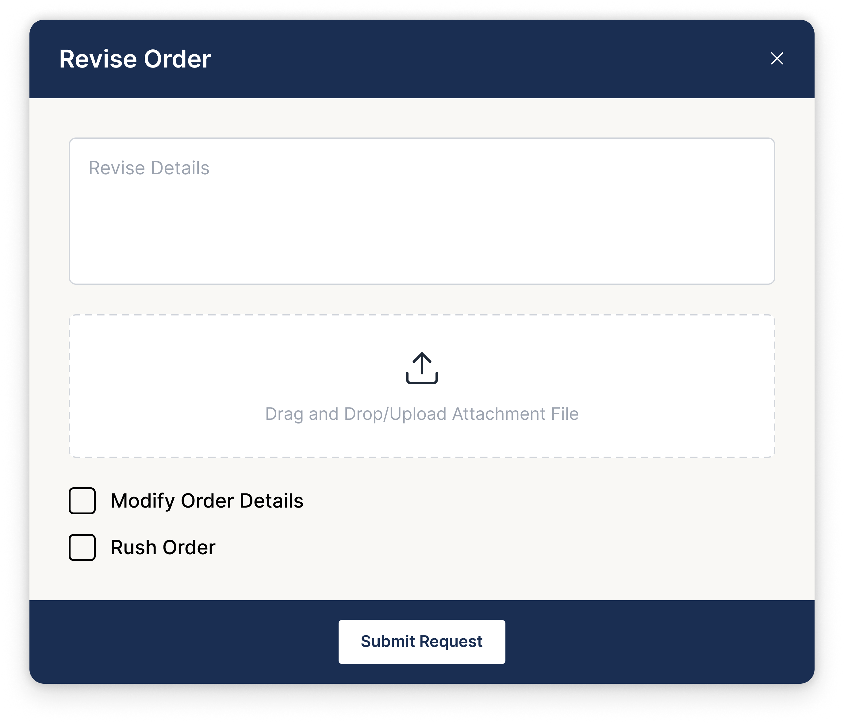 Customizable intake forms preview