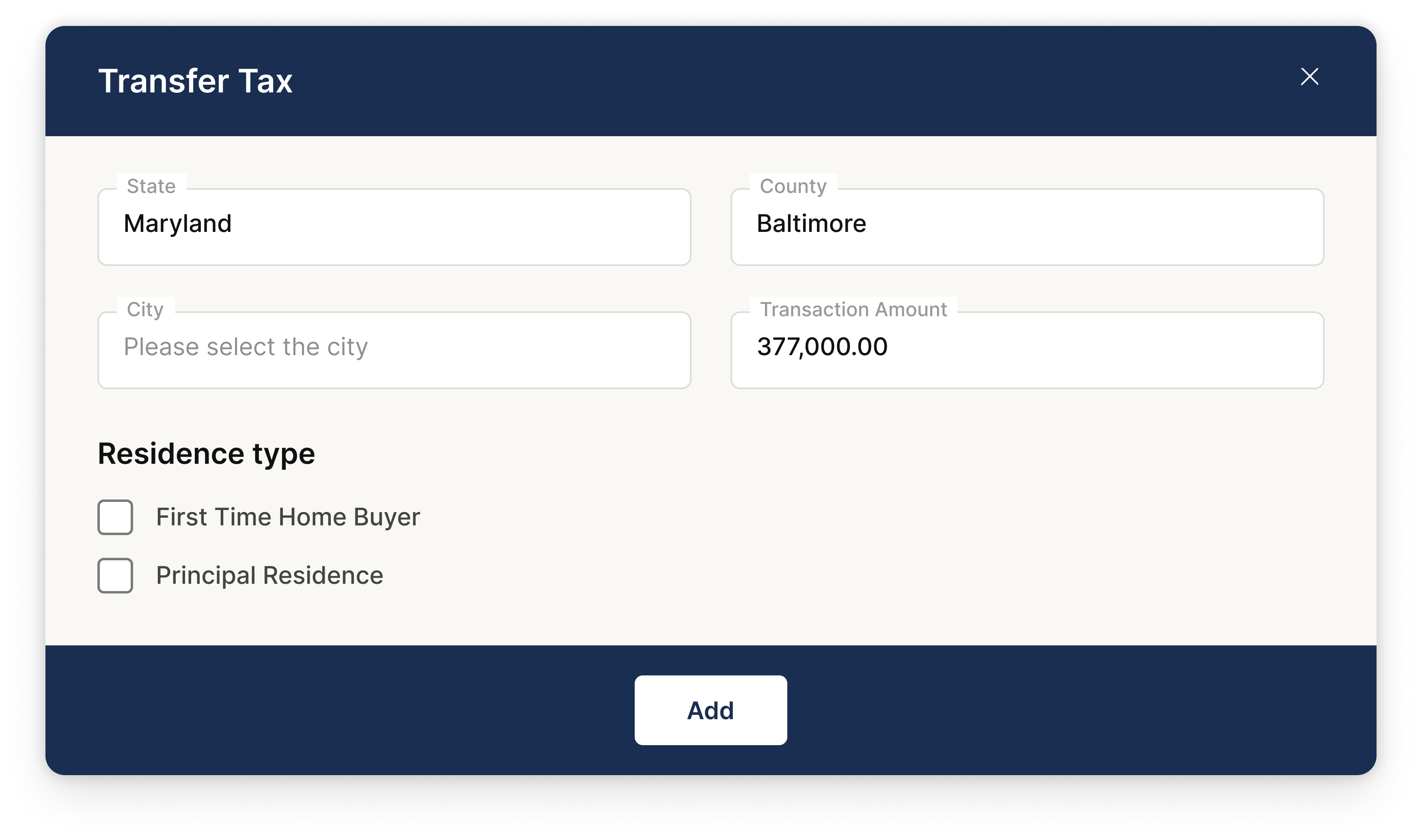 Customizable intake forms preview